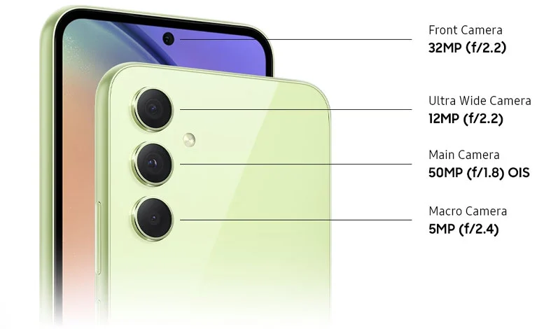 مواصفات كاميرا هاتف samsung a54